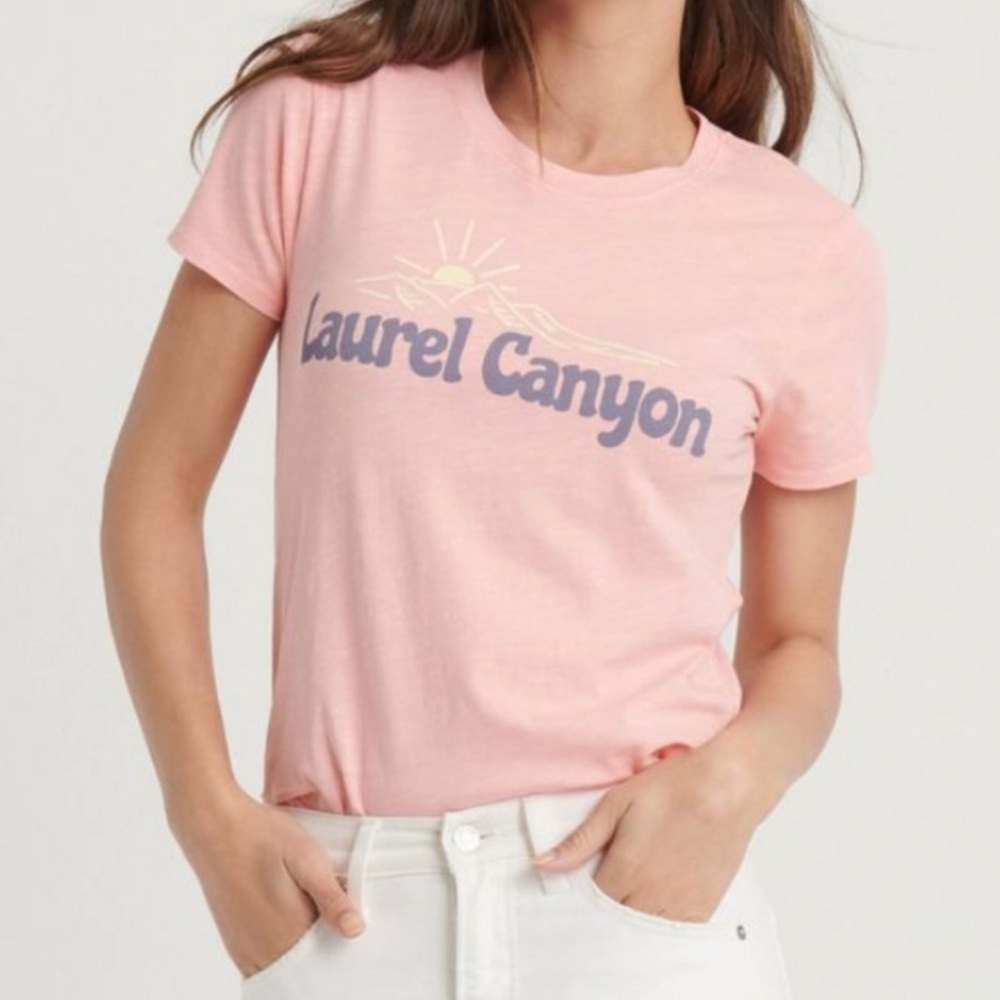LUCKY BRAND LAUREL CANYON PINK T-SHIRT